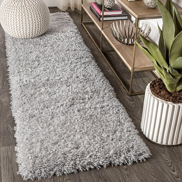 Aydin Solid Plush Shag Area Rug